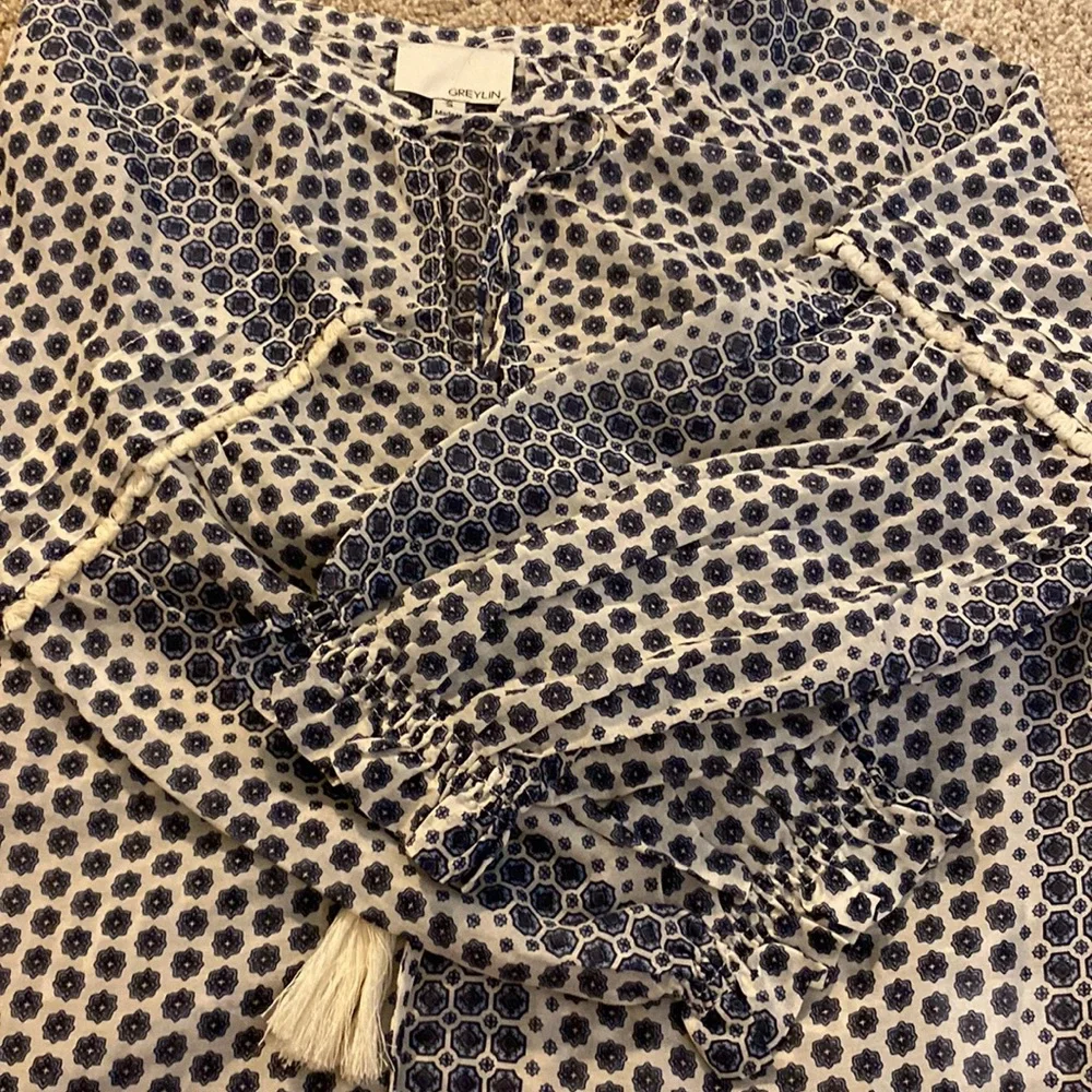 NWOT Anthropologie Greylin Popover Boho Blouse